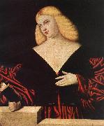 LICINIO, Bernardino Portrait of a Woman t09 oil